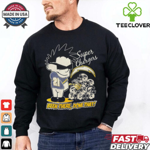 Official Los Angeles Chargers Super Charger Been There Done That Vintage Graphic t shirt