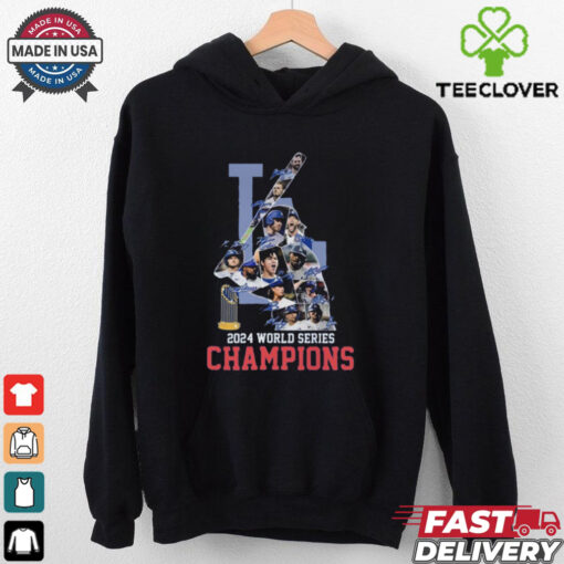 Official Los Angeles Dodgers 2024 Champions Autographed T Shirt