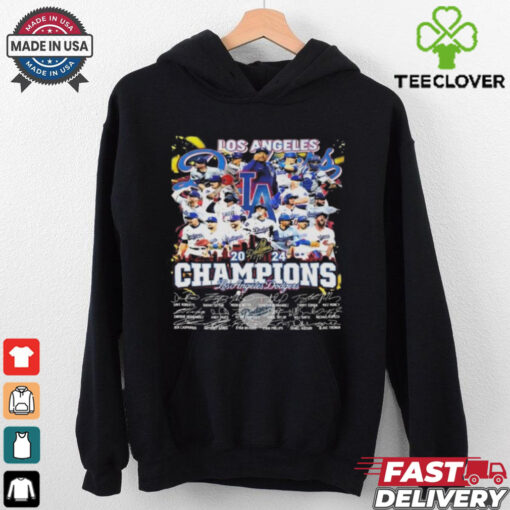 Official Los Angeles Dodgers 2024 Champions Forever Memories Signatures Shirt