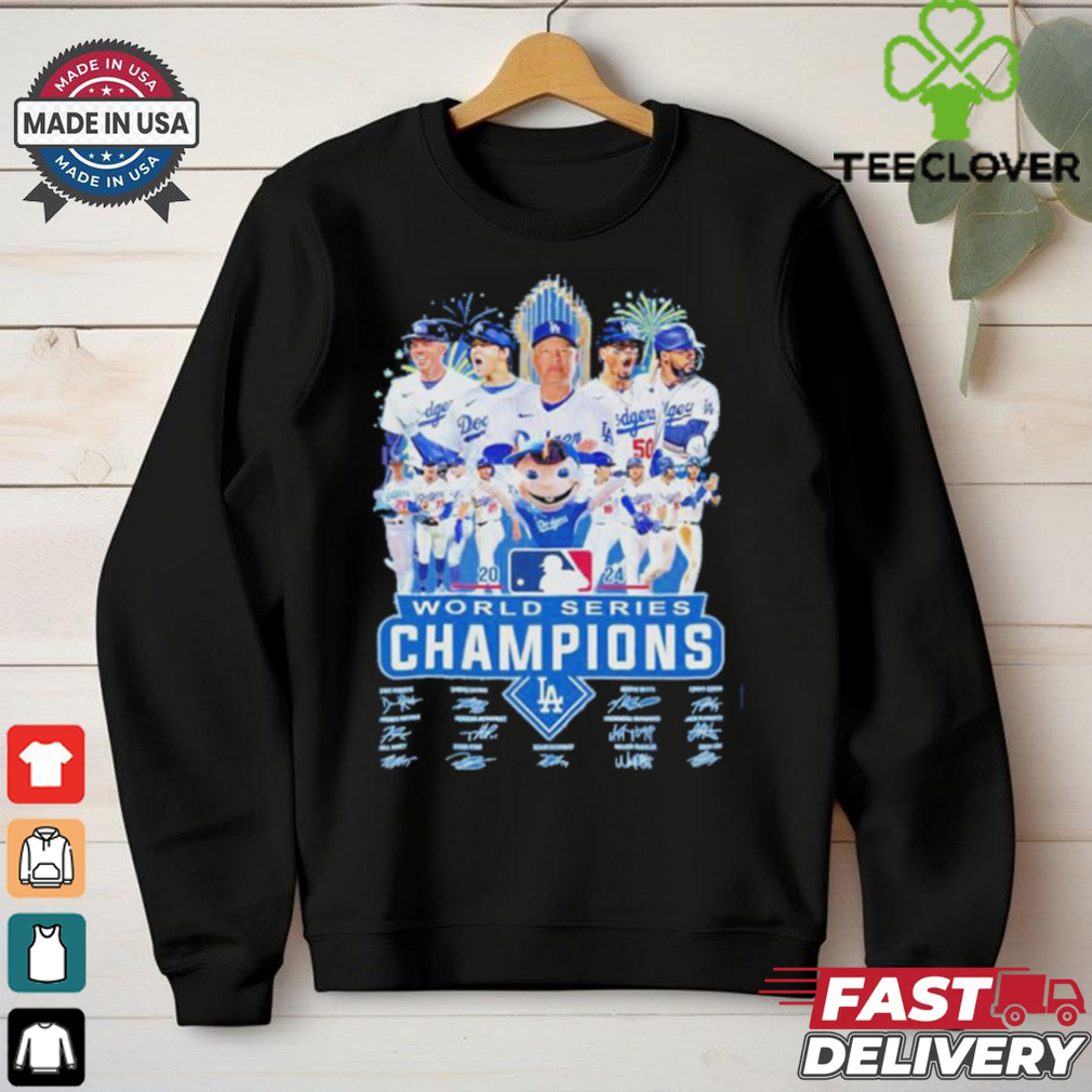 Official Los Angeles Dodgers 2024 MLB Champions Celebrate The Win In Style Signatures Shirt Official Los Angeles Dodgers 2024 MLB Champions Celebrate The Win In Style Signatures Shirt