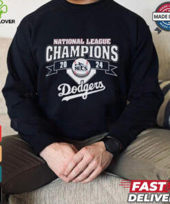 Official Los Angeles Dodgers 2024 National League Champions Franklin T Shirt