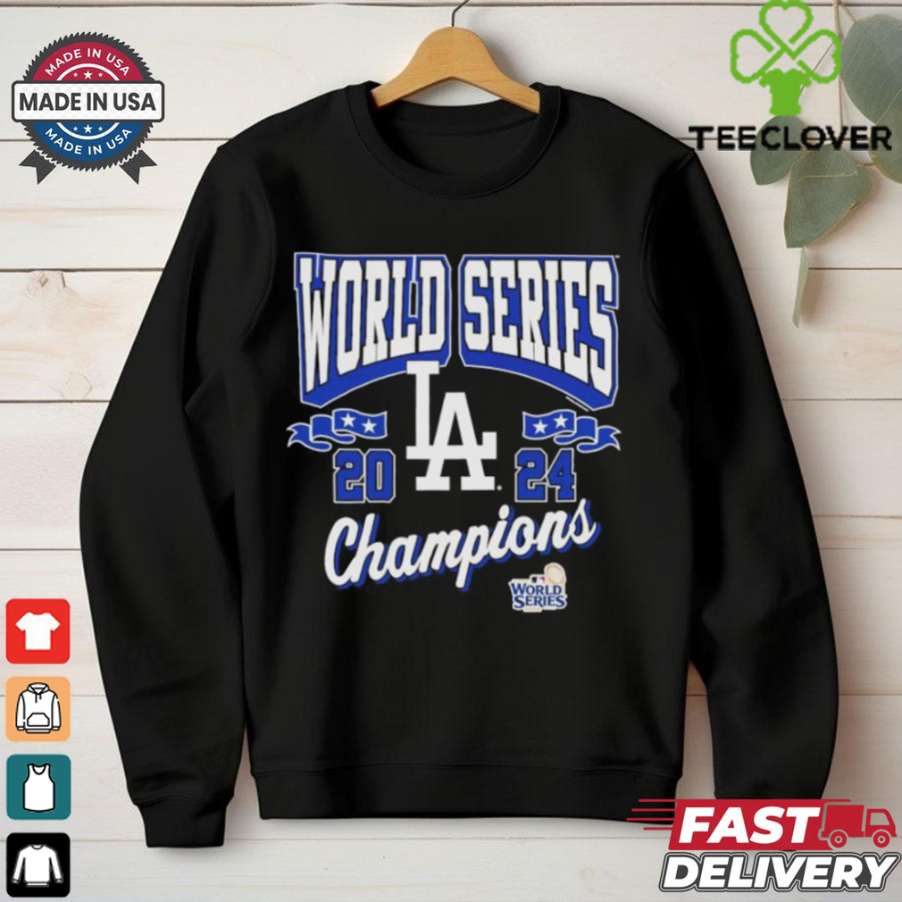 Official Los Angeles Dodgers 2024 World Series Champions Arch Logo Shirt Official Los Angeles Dodgers 2024 World Series Champions Arch Logo Shirt