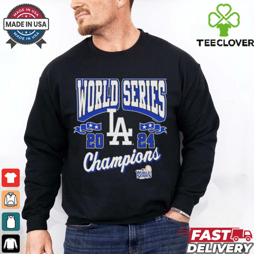 Official Los Angeles Dodgers 2024 World Series Champions Arch Logo Shirt Official Los Angeles Dodgers 2024 World Series Champions Arch Logo Shirt