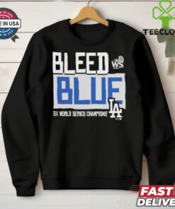 Official Los Angeles Dodgers 2024 World Series Champions Bleed Blue Shirt