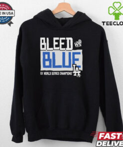 Official Los Angeles Dodgers 2024 World Series Champions Bleed Blue Shirt