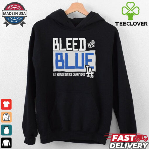 Official Los Angeles Dodgers 2024 World Series Champions Bleed Blue Shirt