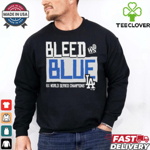 Official Los Angeles Dodgers 2024 World Series Champions Bleed Blue Shirt