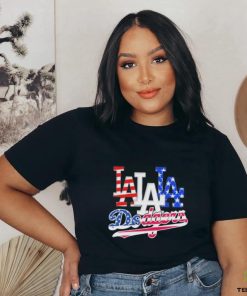 Official Los Angeles Dodgers Baseball Team Celebrating 4th Of July T Shirt