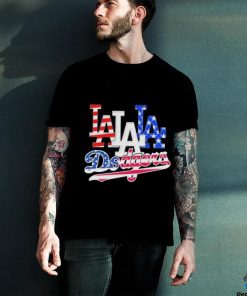 Official Los Angeles Dodgers Baseball Team Celebrating 4th Of July T Shirt