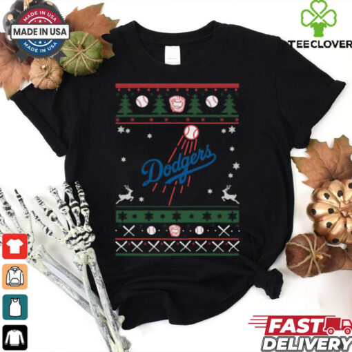 Official Los Angeles Dodgers Mlb Football Ugly Christmas 2024 Shirt