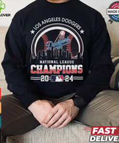 Official Los Angeles Dodgers National League Champions 2024 MLB Skyline Shirt