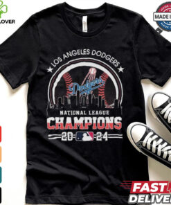 Official Los Angeles Dodgers National League Champions 2024 MLB Skyline Shirt