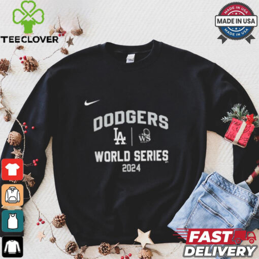 Official Los Angeles Dodgers Nike 2024 World Series Arched Lockup Shirt