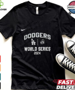 Official Los Angeles Dodgers Nike 2024 World Series Arched Lockup Shirt