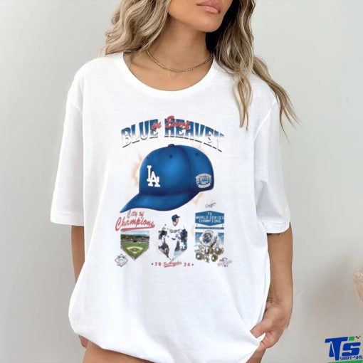 Official Los Angeles Dodgers On Earth Blue Heaven City Of Champions T hoodie, sweater, longsleeve, shirt v-neck, t-shirt