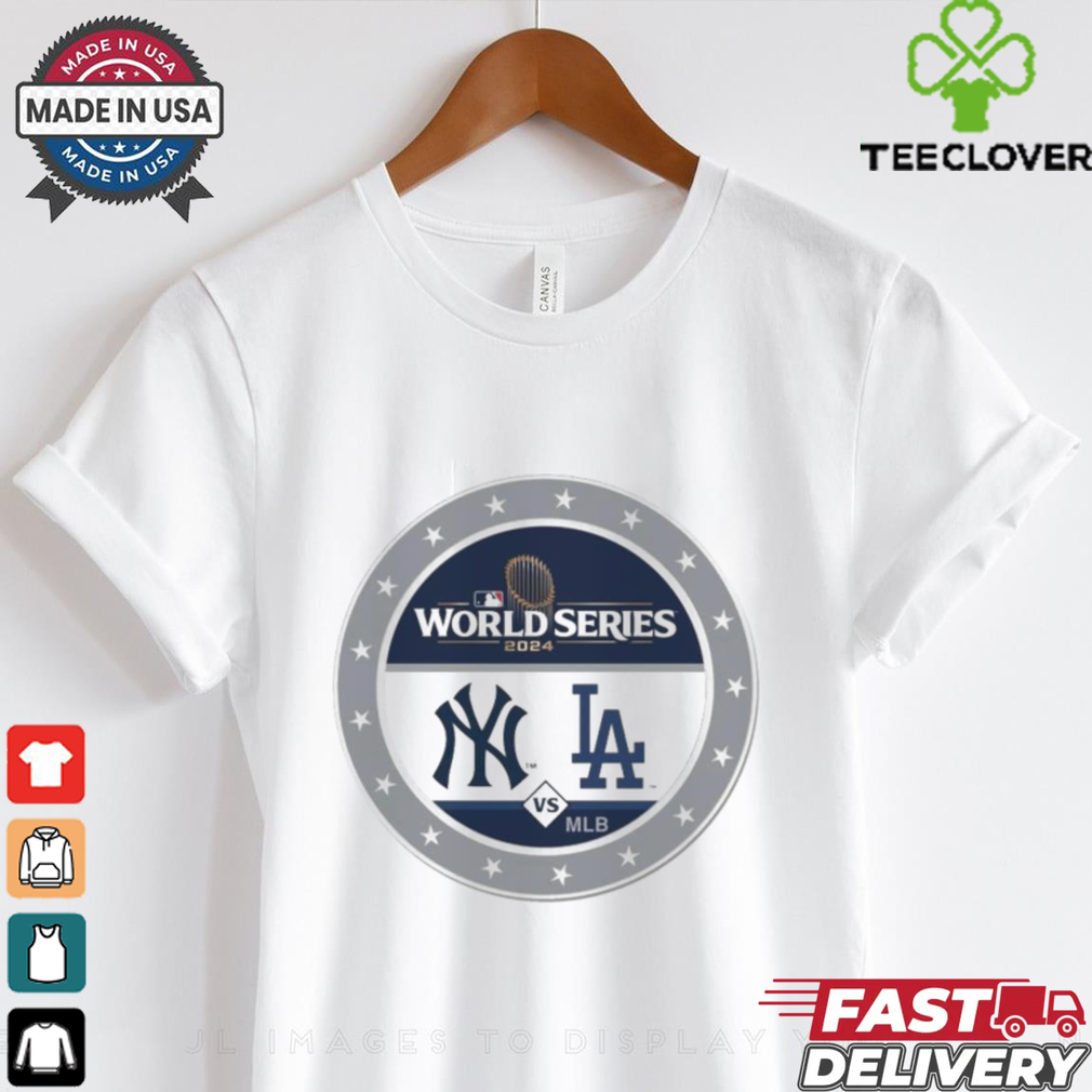 Official Los Angeles Dodgers Vs New York Yankees Dueling 2024 World Series MLB Shirt Official Los Angeles Dodgers Vs New York Yankees Dueling 2024 World Series MLB Shirt