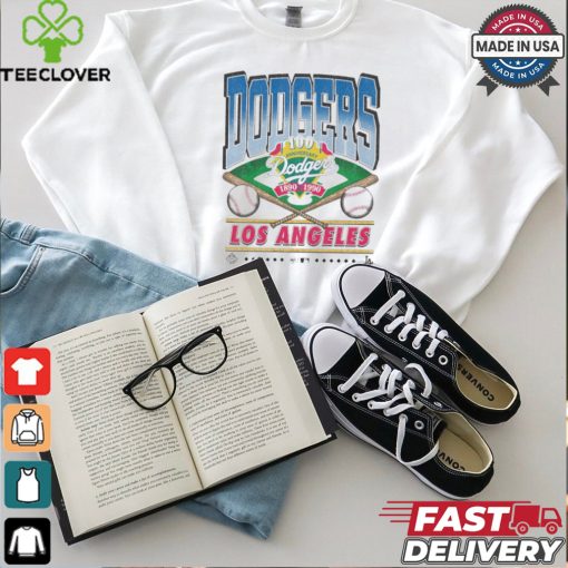 Official Los Angeles Dodgers White Straight Shot 47 Franklin Fashion Shirt