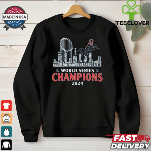 Official Los Angeles Dodgers World Series Champions 2024 Skyline Shirt