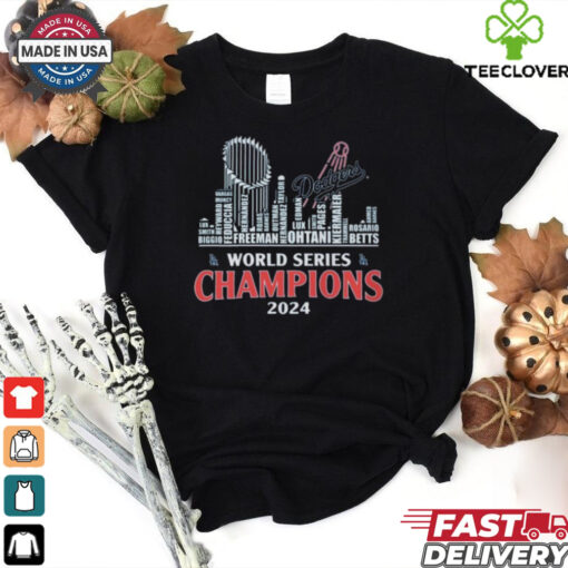 Official Los Angeles Dodgers World Series Champions 2024 Skyline Shirt
