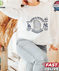 Official Los Angeles Dodgers vs. New York Yankees 2024 World Series Matchup Changeup Matchup T Shirt