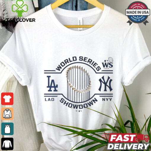 Official Los Angeles Dodgers vs. New York Yankees 2024 World Series Matchup Changeup Matchup T Shirt