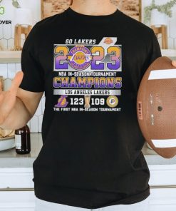 Official Los Angeles Lakers 123 109 Indiana Pacers 2023 NBA In Season Tournament Championship Final Score Shirt