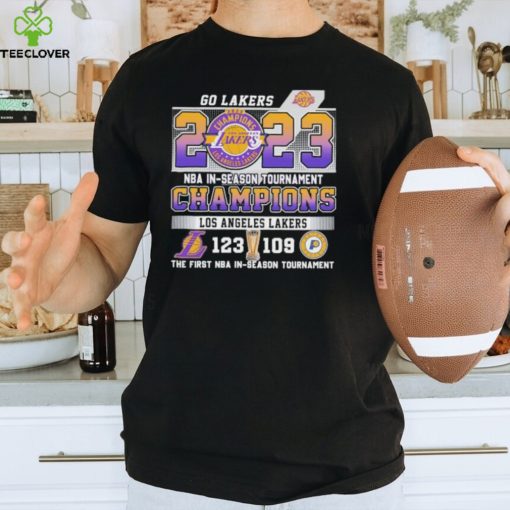 Official Los Angeles Lakers 123 109 Indiana Pacers 2023 NBA In Season Tournament Championship Final Score Shirt