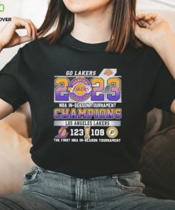 Official Los Angeles Lakers 123 109 Indiana Pacers 2023 NBA In Season Tournament Championship Final Score Shirt