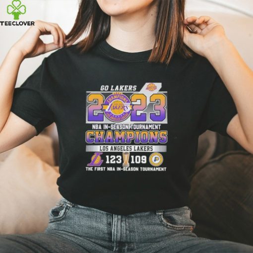 Official Los Angeles Lakers 123 109 Indiana Pacers 2023 NBA In Season Tournament Championship Final Score Shirt