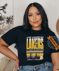 Official Los Angeles Lakers 17 Time Champions The Lake Show Leave A Legacy Basketball Trophy T shirt