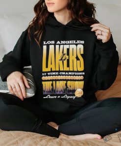 Official Los Angeles Lakers 17 Time Champions The Lake Show Leave A Legacy Basketball Trophy T shirt