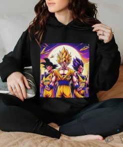 Official Los Angeles Lakers Dragon Ball Goku And Vegeta Super Saiyan Form Akira Toriyama Shirt