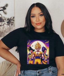 Official Los Angeles Lakers Dragon Ball Goku And Vegeta Super Saiyan Form Akira Toriyama Shirt