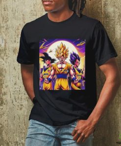 Official Los Angeles Lakers Dragon Ball Goku And Vegeta Super Saiyan Form Akira Toriyama Shirt