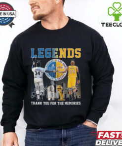 Official Los Angeles Lakers Kobe Bryant LA Dodgers Fernando Valenzuela The Legends Signatures Shirt