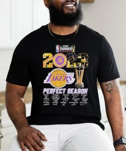 Official Los Angeles Lakers Perfect Season 2023 NBA In Season Tournament Signatures Shirt