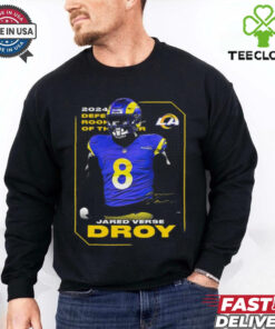 Official Los Angeles Rams 2024 NFL Jared Verse DROY Defensive Rookie of the Year Signature t shirt