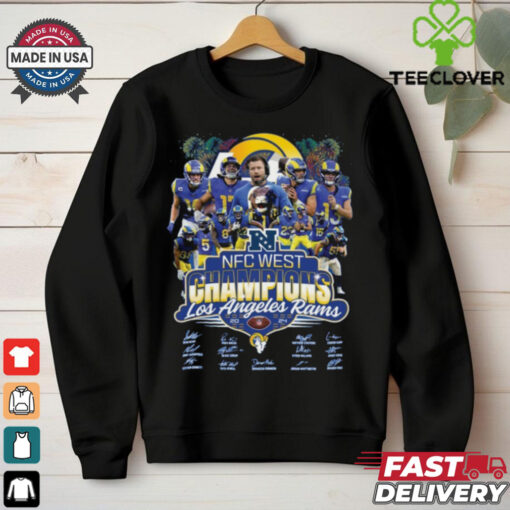 Official Los Angeles Rams 2024 Nfc West Champions Signature Shirt