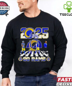 Official Los Angeles Rams 2025 Go Rams signature shirt