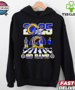 Official Los Angeles Rams 2025 Go Rams signature shirt