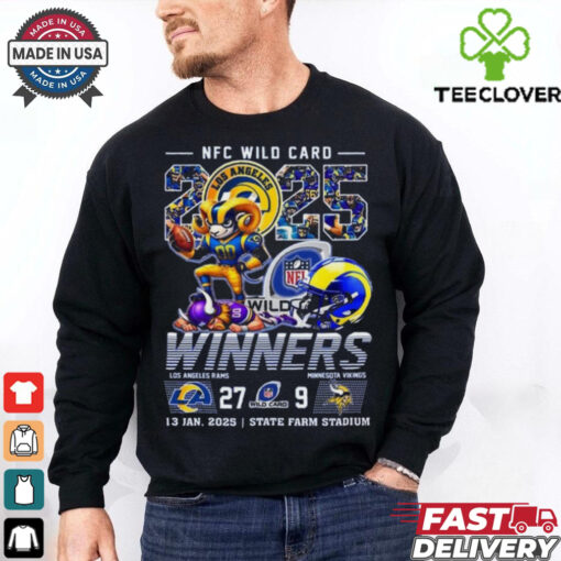 Official Los Angeles Rams NFC Wild Card Winners 2025 T Shirt
