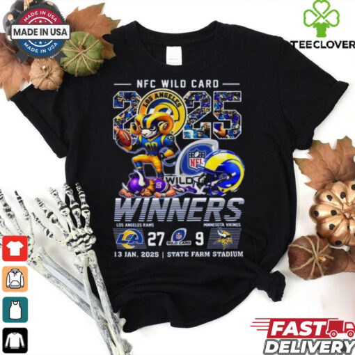 Official Los Angeles Rams NFC Wild Card Winners 2025 T Shirt