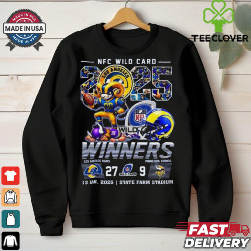 Official Los Angeles Rams NFC Wild Card Winners 2025 T Shirt