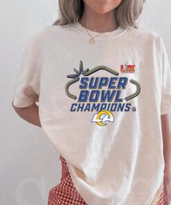 Official Los Angeles Rams Super Bowl LIX Champions Locker Room Logo Tee