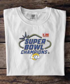 Official Los Angeles Rams Super Bowl LIX Champions Locker Room Logo Tee