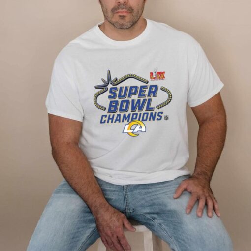 Official Los Angeles Rams Super Bowl LIX Champions Locker Room Logo Tee