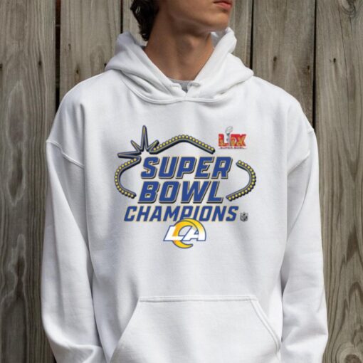 Official Los Angeles Rams Super Bowl LIX Champions Locker Room Logo Tee