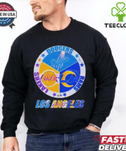 Official Los Angeles Team Sport Los Angeles Dodgers Los Angeles Lakers And Los Angeles Rams 2024 Shirt