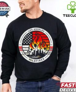 Official Los Angeles wild fire 2025 logo vintage shirt