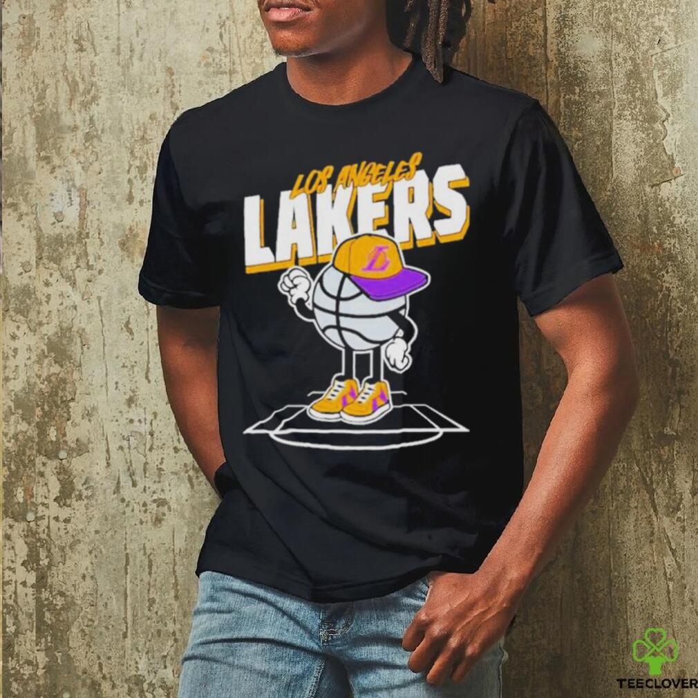 Official Los angeles Lakers basketball cap stadium T shirt Official Los angeles Lakers basketball cap stadium T shirt